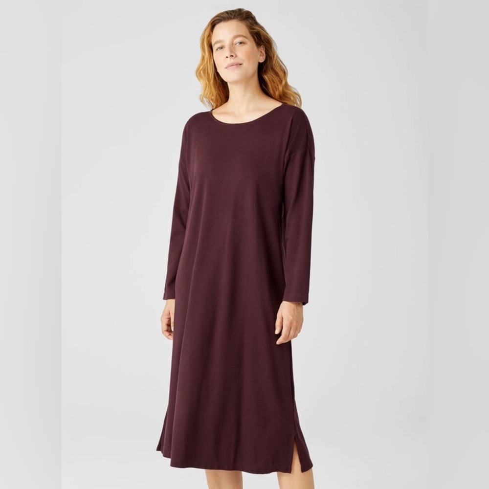 NWT Eileen Fisher Cozy Organic Cotton Interlock Dress Sz 2X